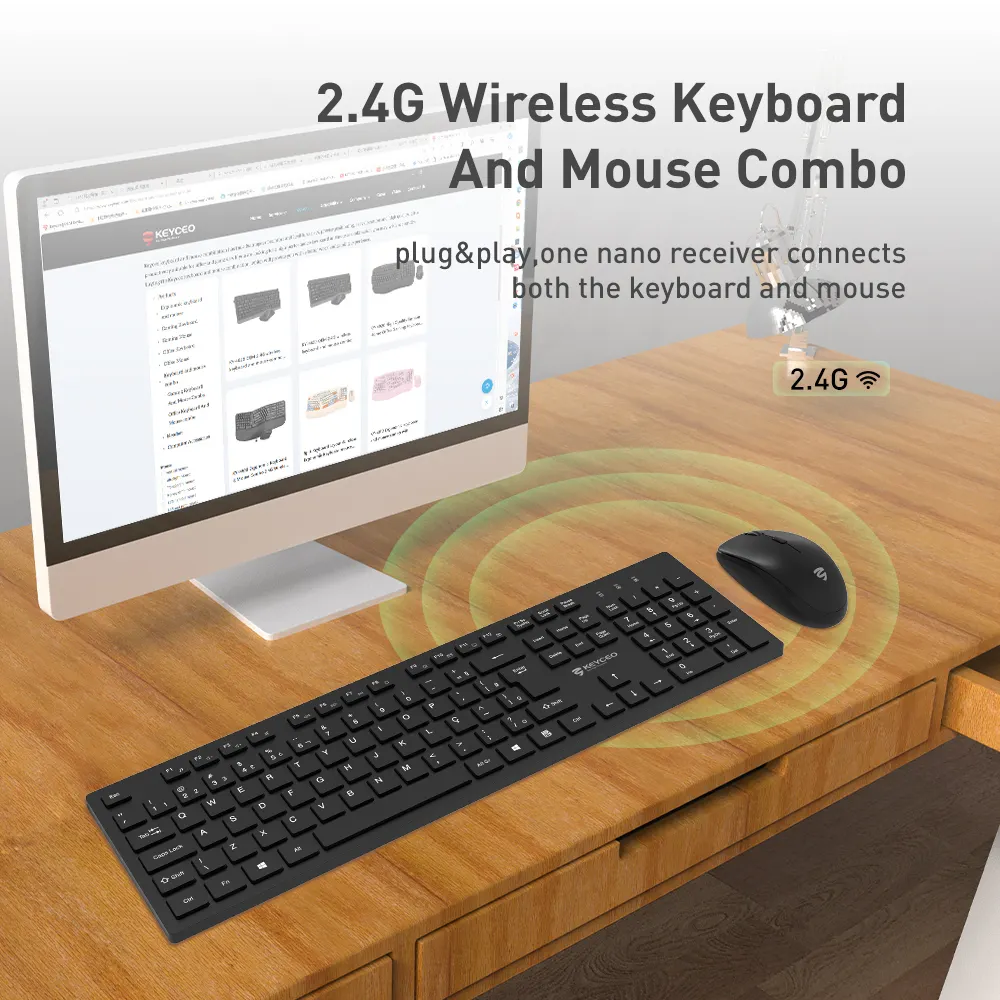 Keyboard and Mouse Combo 2.4G OFFICE COMBO by Keyceo-1 9