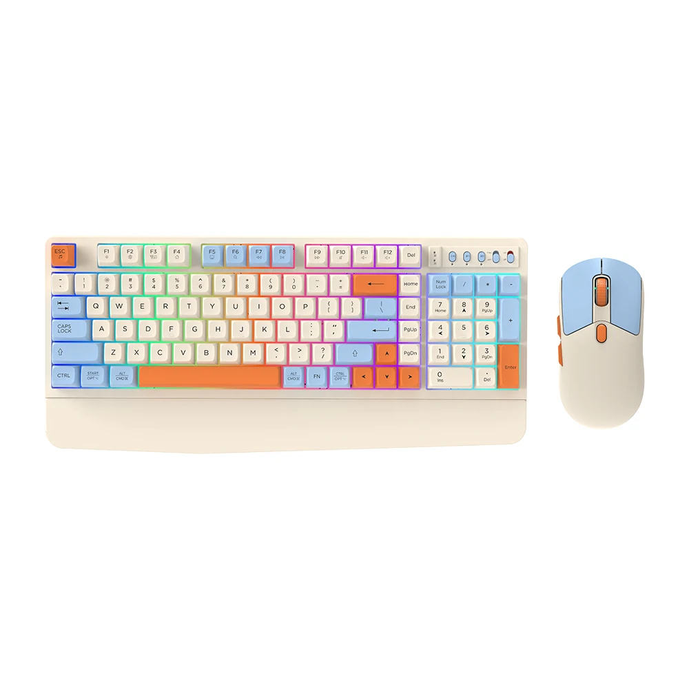 KY-7300 RGB Gaming Powerhouse : clavier mécanique 26 touches anti-ghosting avec suivi 250 Hz &lt;000000&gt; Connectivité quadruple mode pour des performances de niveau professionnel 1