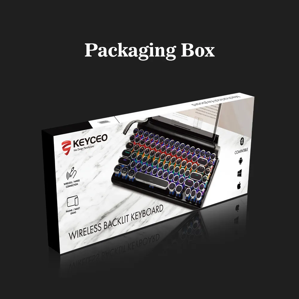 Rainbow Or RGB Dongguan Good Keyboards for Gaming Keyceo 5