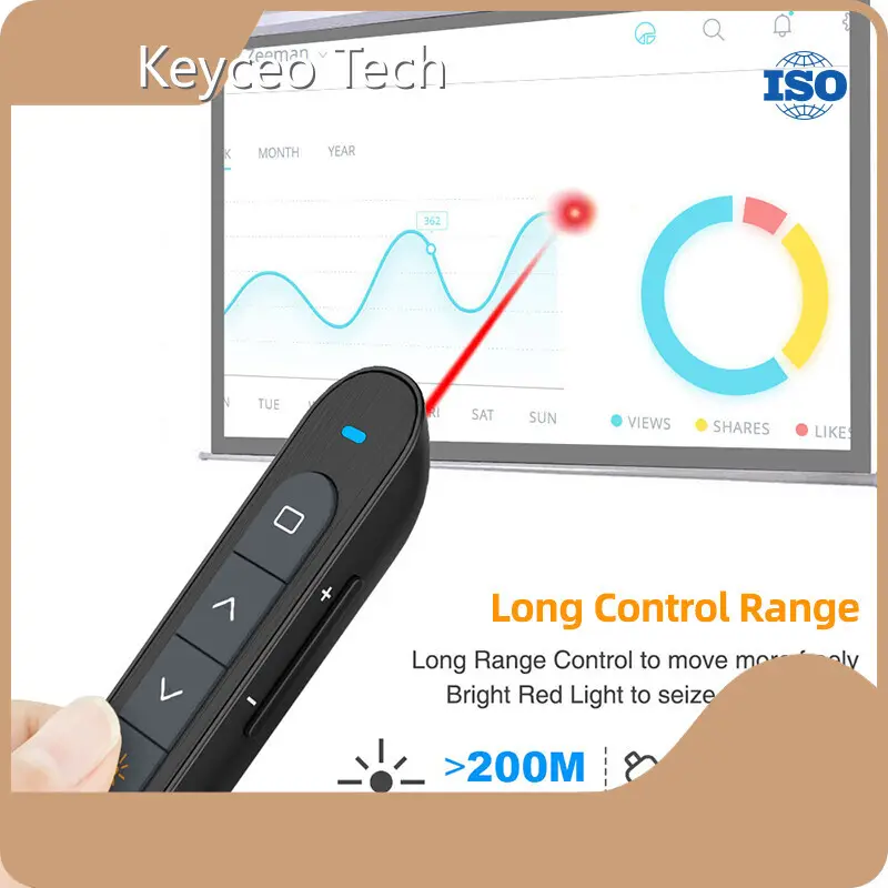 Remote Presentation Clicker Q87 Color Box Packing Or Customized Guangdong Warranty Keyceo 1