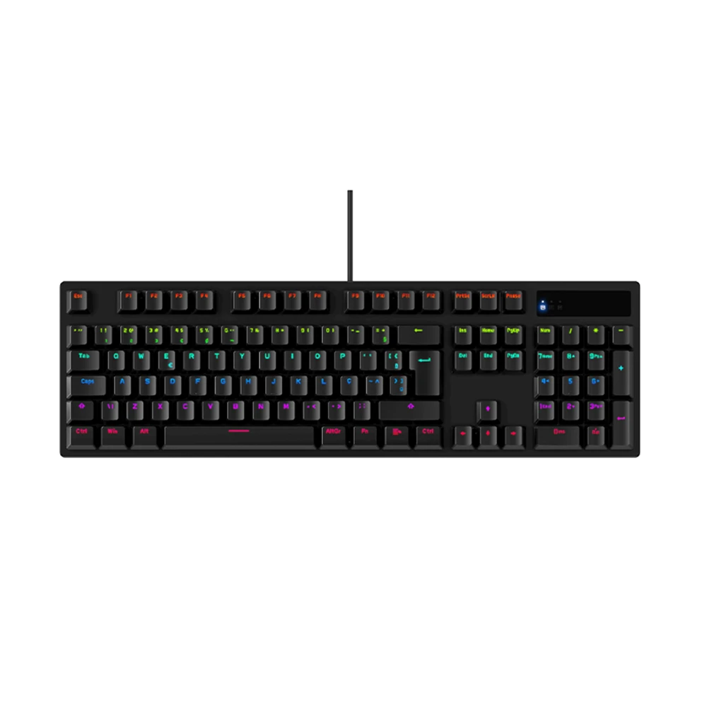 KY-MK55 104 Keys Wired RGB LED Mechanical Gaming cheap Keyboard Double injection keycaps Gamer 1