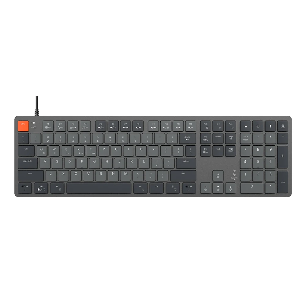 KY-MK108 Chocolate mechanical keyboard wired thin USB chocolate structure keycap design 1