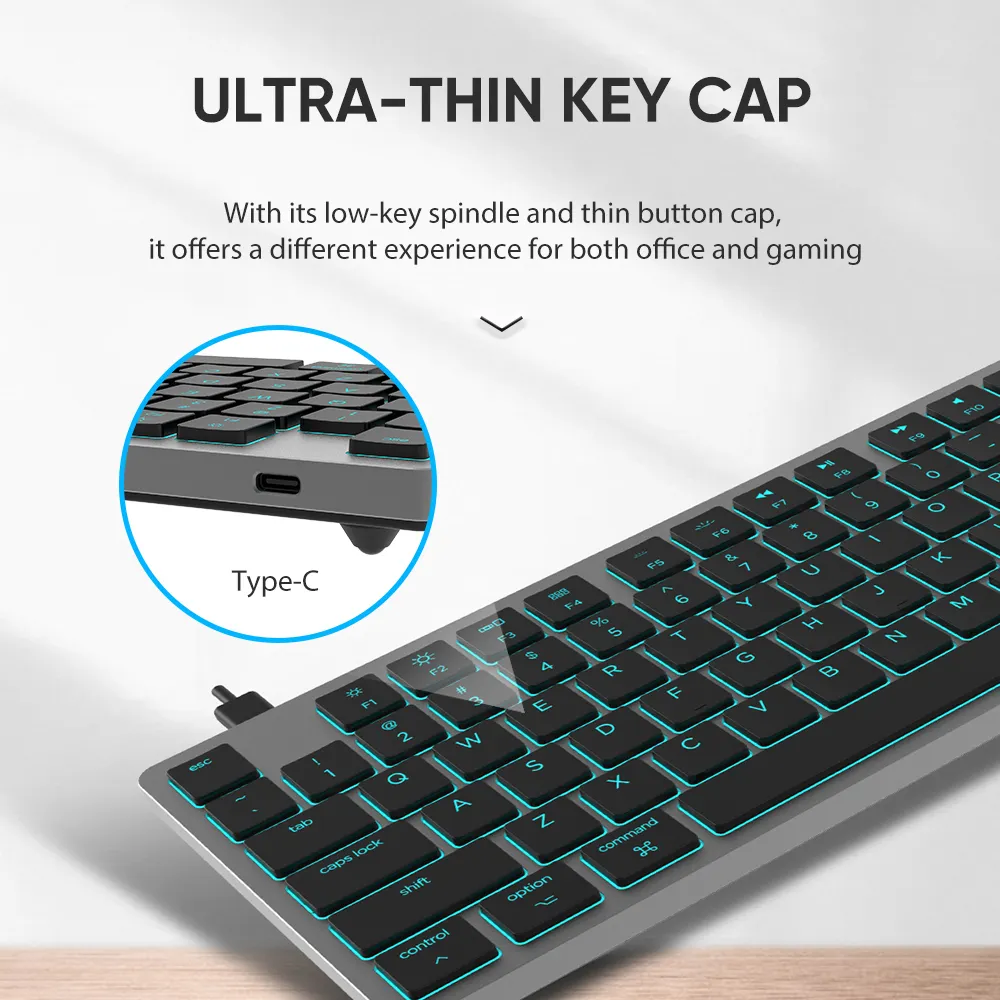 Wireless Mechanical Gaming Keyboard UK KY-MK101 Keyceo Brand Wireless Mechanical Gaming Keyboard 2