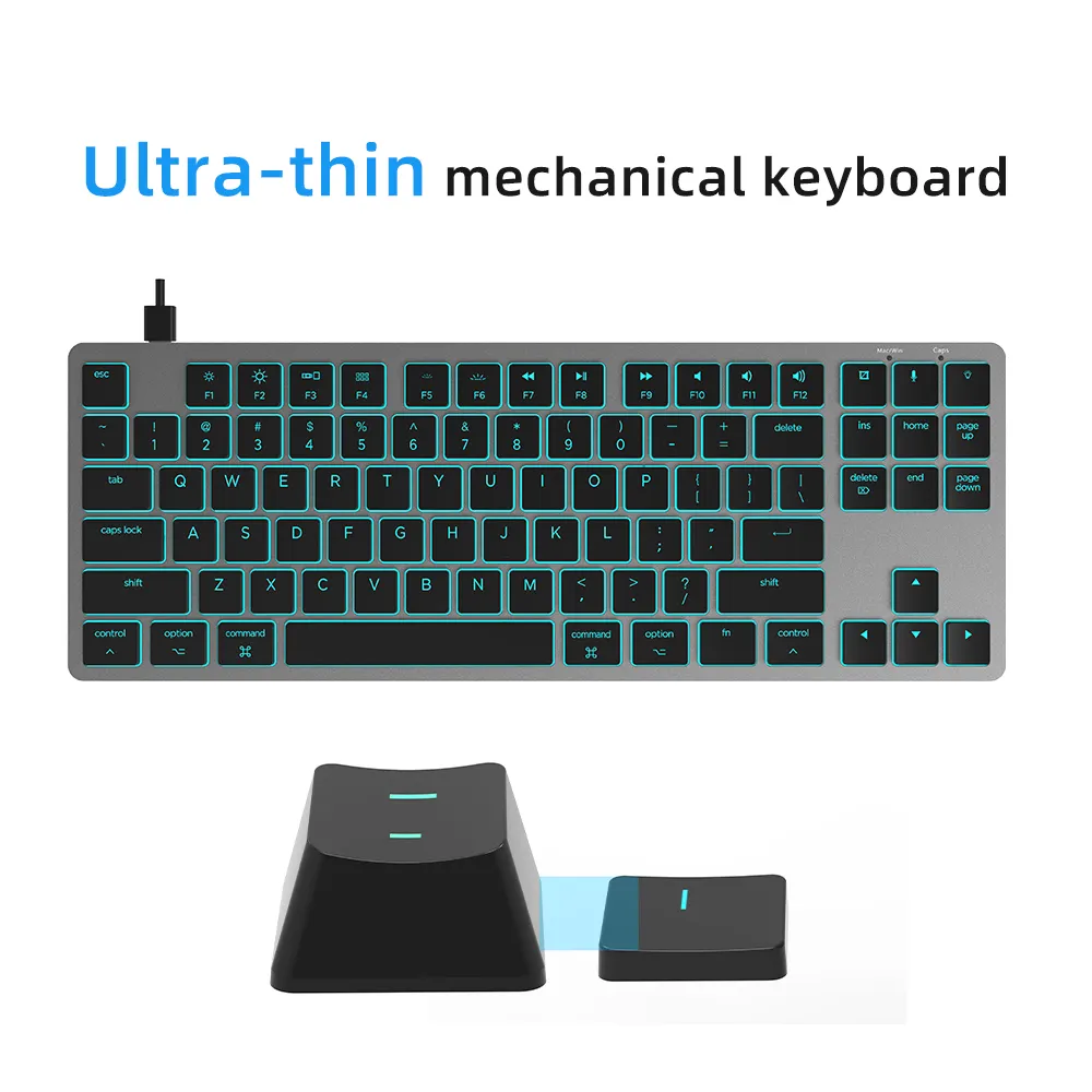 Wireless Mechanical Gaming Keyboard UK KY-MK101 Keyceo Brand Wireless Mechanical Gaming Keyboard 4
