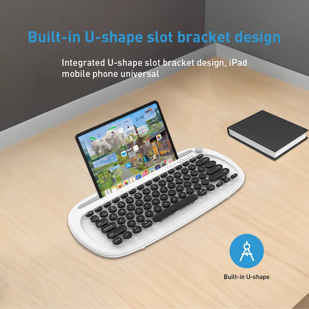 Wireless Keyboard Supplier 359*187*18.5mm by Keyceo 3