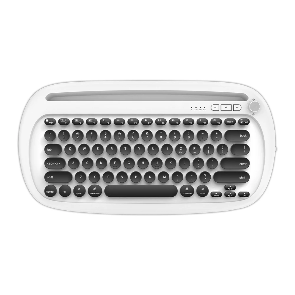 KY-K863 Personalisierte drahtlose Modellierungstastatur Bluetooth+2.4G-Bürotastatur Mit Nut zur Anpassung an Mobiltelefone 1