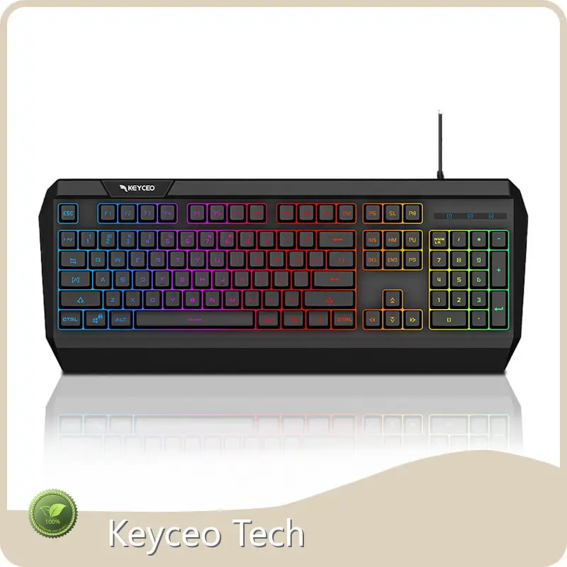Keyceo Brand Gaming Keyboard Europe 468*185*33mm Rainbow and RGB Different Color 1