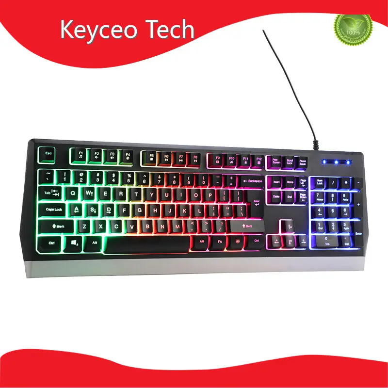 Keyceo Brand Membrane Gaming Keyboard Support All the Languange Factory 1