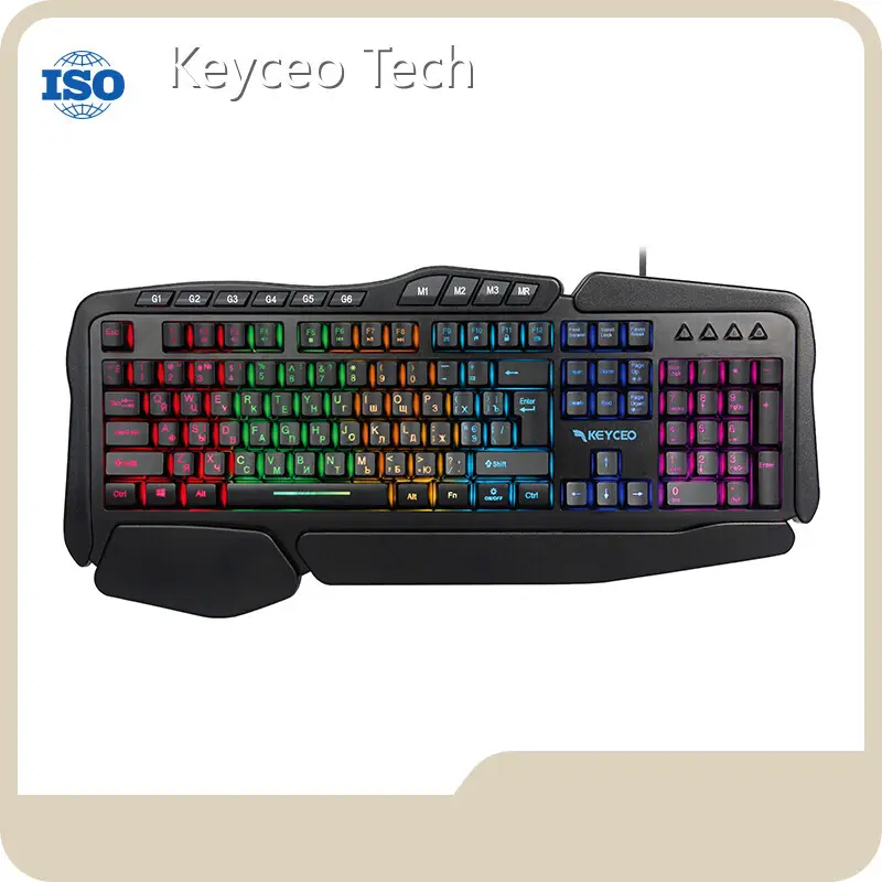 Custom Best Membrane Wireless Gaming Keyboard Keyceo 1