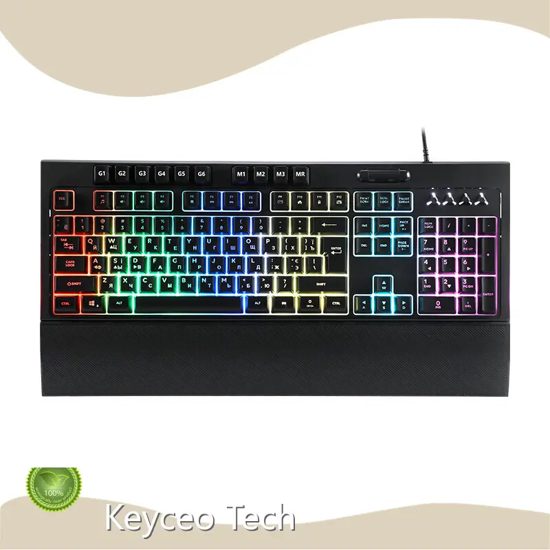 Best Quiet Gaming Keyboard 461*230*36mm Keyceo Brand Support All the Languange 1