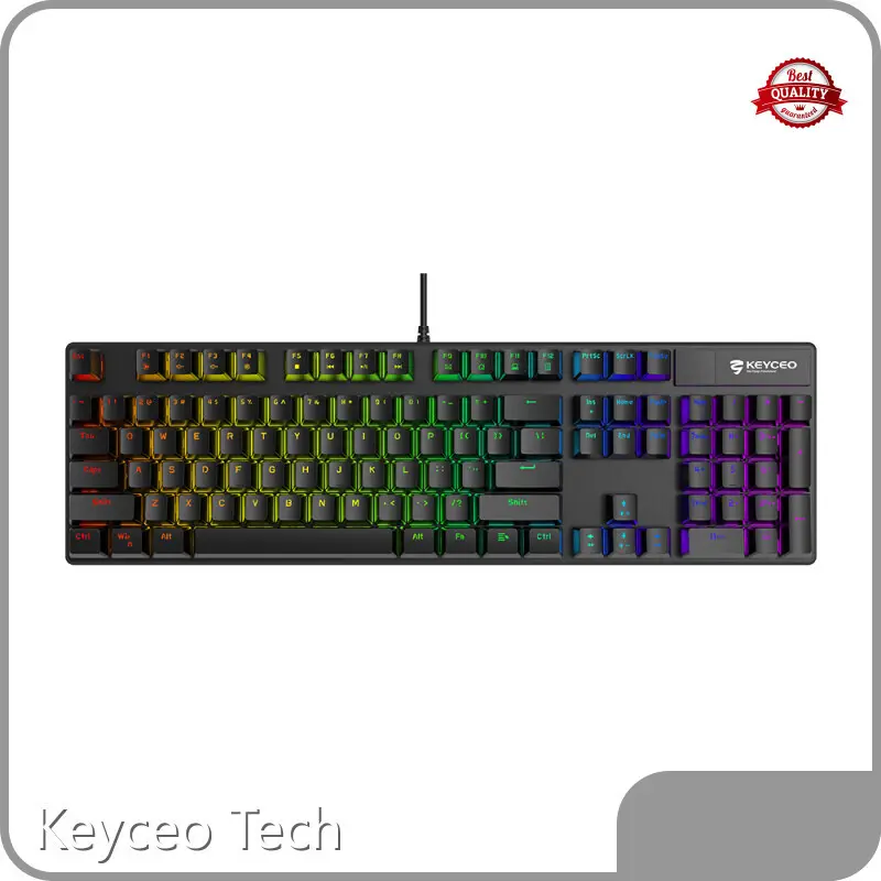 Why Mechanical Keyboard for Gaming Keyceo Brand,Rainbow Backlit 1