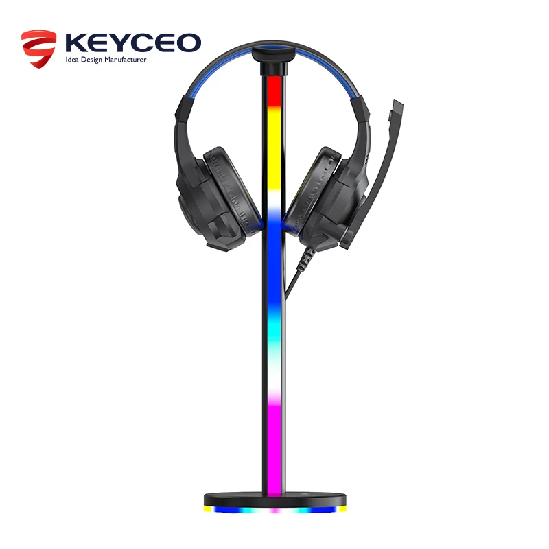 Supporto per cuffie da gioco Supporto per cuffie Rgb Factory con 2 porte USB Type-c Oem/odm 1