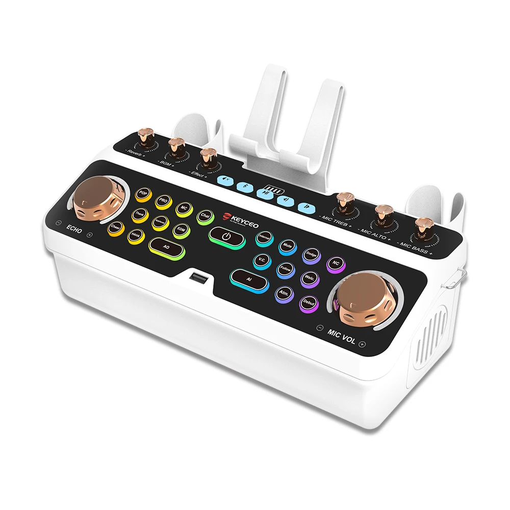Scheda audio Audio Macchina all-in-one Altoparlante Bluetooth Altoparlante portatile per streaming live Presa di fabbrica Keyceo 1