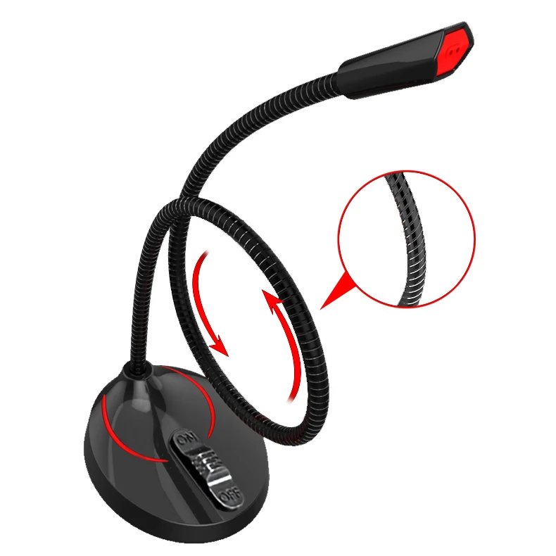 Microphone de jeu conférence Rgb 10 Mode lumière son professionnel ordinateur condensateur Microphone Pc tours gratuits Mike 1