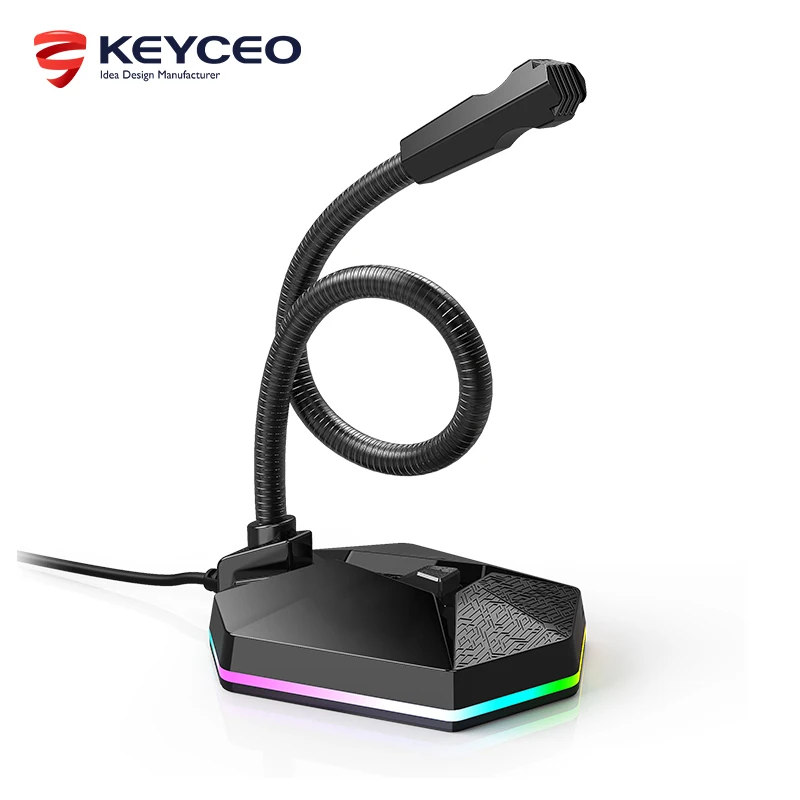 Keyceo USB Microfono professionale cablato Microfono per conferenze domestiche Computer desktop Notebook Microfono da gioco USB 1