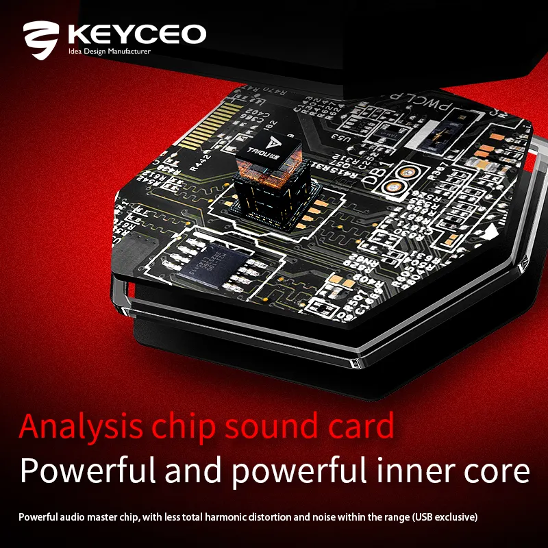 OEM Mechanical Keyboard Keyceo Brand 48KHz/16bit with LED Lights 3