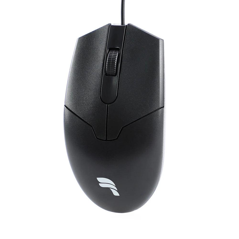 Zuverlässige schnurgebundene Maus mit optischem Sensor, verschleißfeste Fußpolster aus hochpolymerem Material, ideal für Rechts- und Linkshänder-Büromaus 1