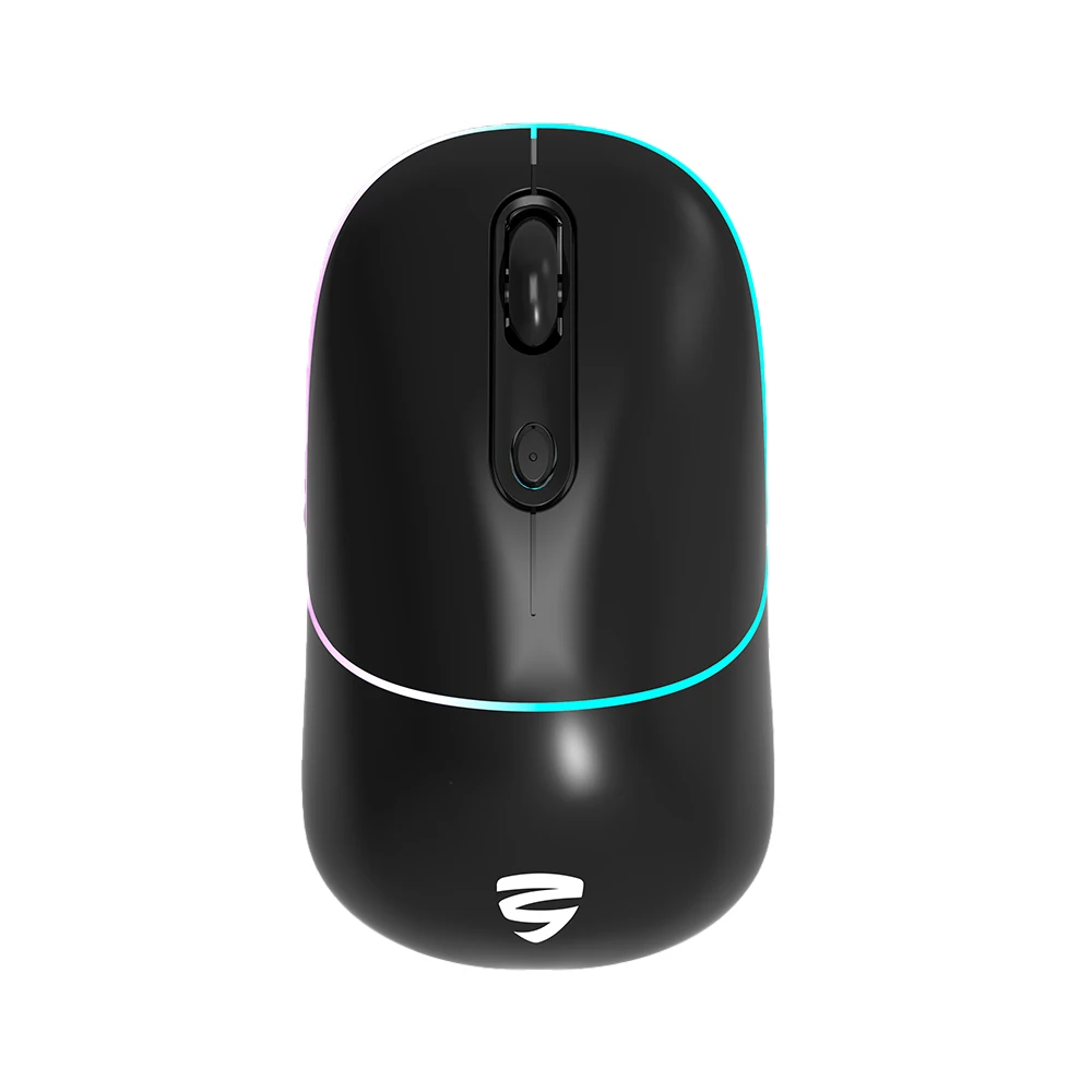 Heißer Verkauf und hochwertige, langlebige, empfindliche Fingerauflage, ergonomische 2,4 g + Bluetooth-Funkmaus, wiederaufladbare Büro-RGB-Maus 1