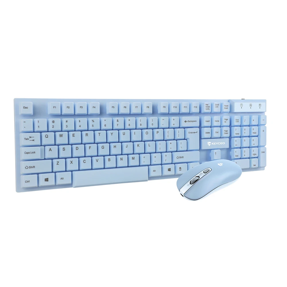 2 em 1 combinação de teclado e mouse sem fio 2,4g estilo escritório combinação de teclado e mouse para laptop OEM 1