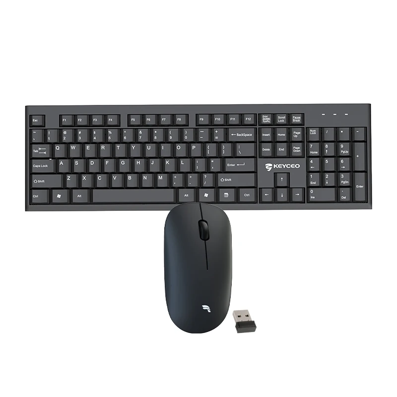 Low Power 2.4g Wireless Combo Office Support Oem 10 Meter Transmission Range For Keyboard And Mouse Ergonomic Different Color 1