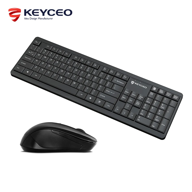 Tastiera Mouse Office 2.4g Wireless Combo Shisper Keystorke ultra silenzioso per una digitazione silenziosa 1