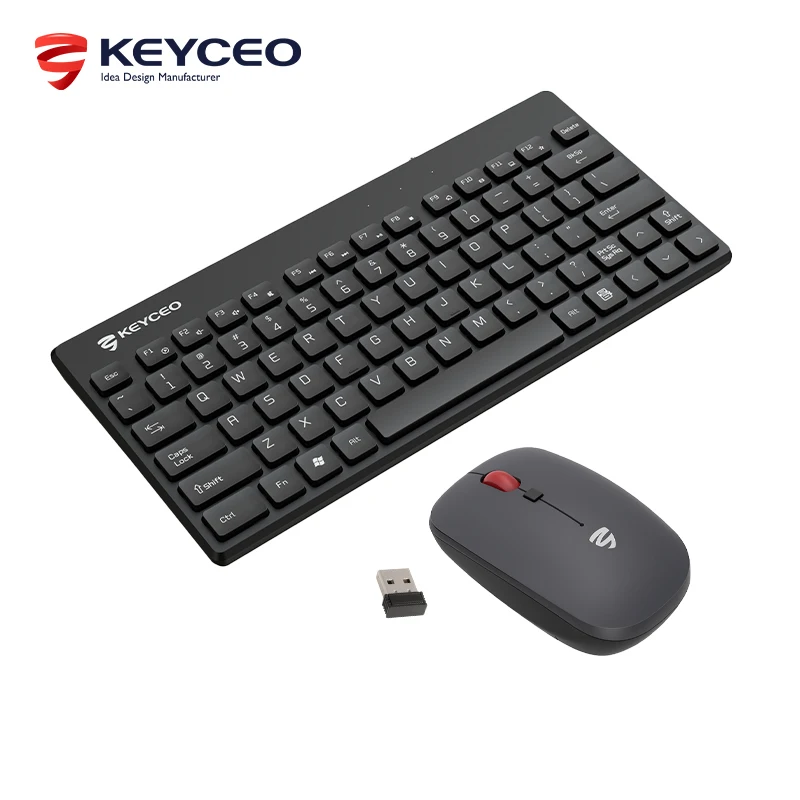 Tastiera e mouse combinati wireless da ufficio da 10 metri da 2,4 g 1