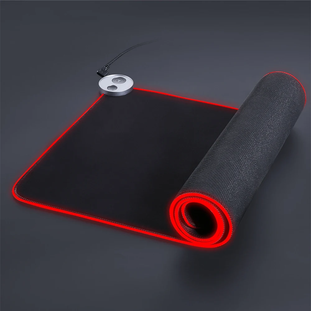 Custom Logo Accepted Gaming Mouse Pad Large Gamer Natural Rubber Rgb Mouse Mat With Backlit Rgb Computer Mousepad 1