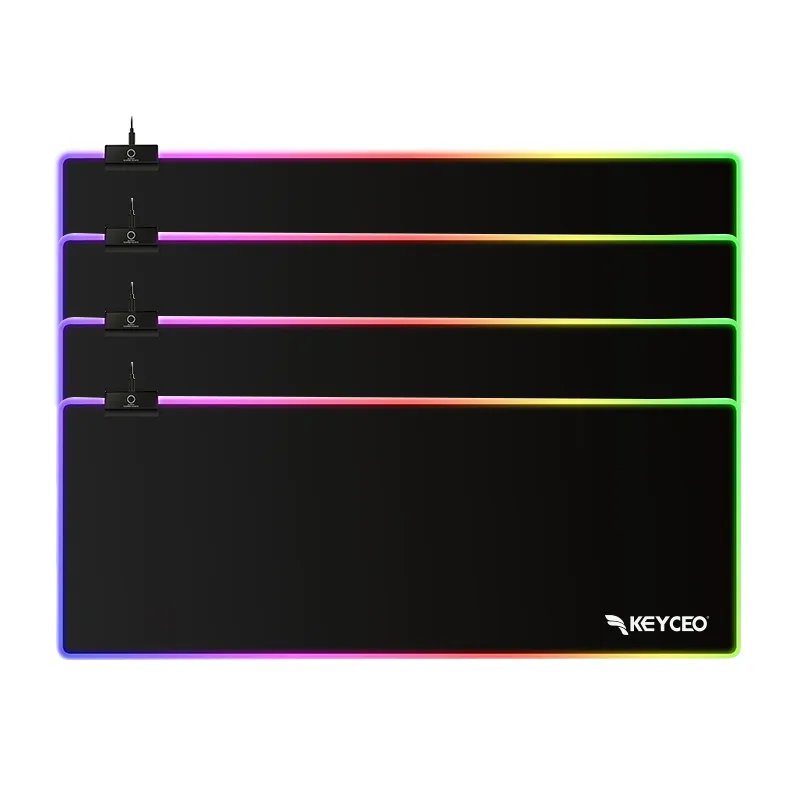 2023 Rgb Soft Gaming Mouse Pad Micro Usb Mouse Gamer Pad Non-slip Rubber Material Gaming Mouse Mat For Computer 1
