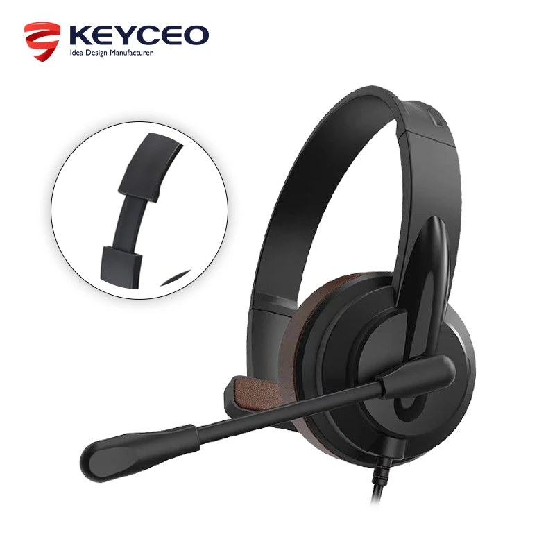 Gaming Headset With Mic For Desktop Tablet Microphone Operator Headset Wired Professional Telephone Operator 1