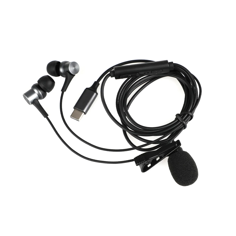 유선 이어폰 지능형 소음 차단 Handfree 유선 이어폰 도매 Type-c Handfree 이어폰 1