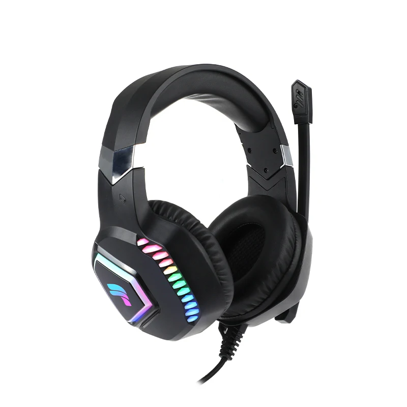 Custom Gaming Headset With Mic Earphone Adjustable Headband Rotary Microphone Arm Comfortable Ear Cushions Odm Idm 1