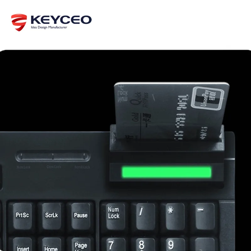 Professioneller Smart-IC-Kartenleser, Tastatur, Büro, Apotheke usw. und die Fn+f-Taste können Multimedia-Funktionen realisieren, OEM ODM 1