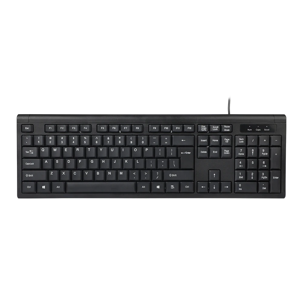 Office-Tastatur mit Kabel, 8 Millionen Tastenanschläge, geräuschloser Tastaturhersteller 1