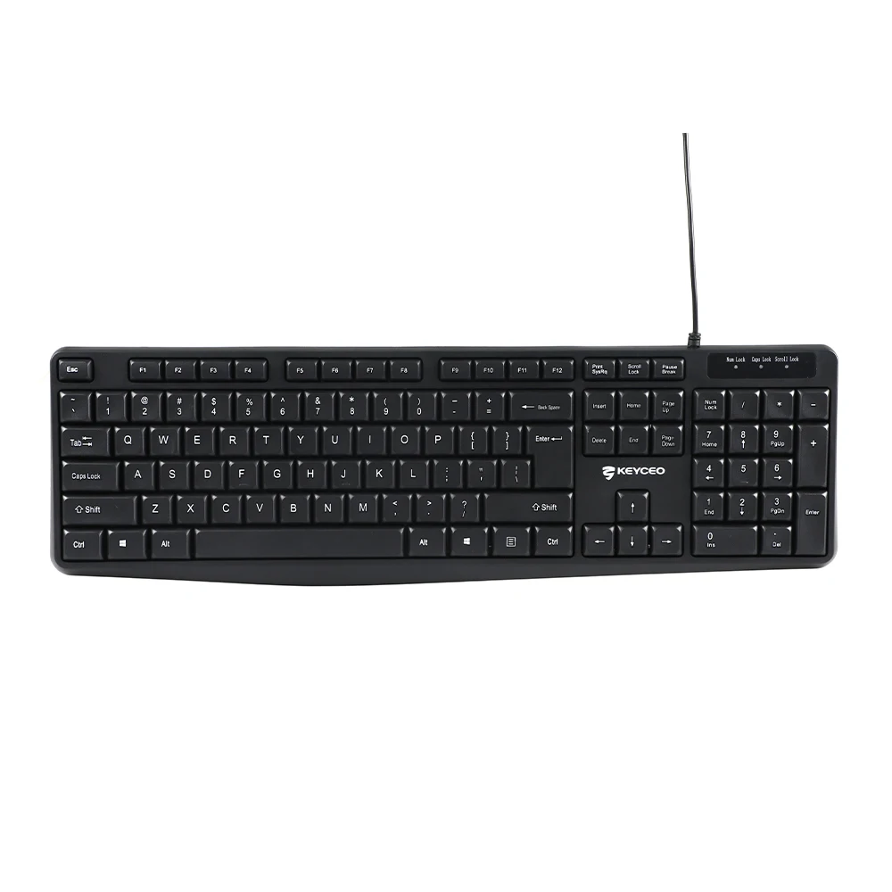 Kundenspezifische Bürotastatur, kabelgebunden, 8 Millionen Tastenanschläge, geräuschloser Tastaturhersteller, Computer-USB-Tastatur 1