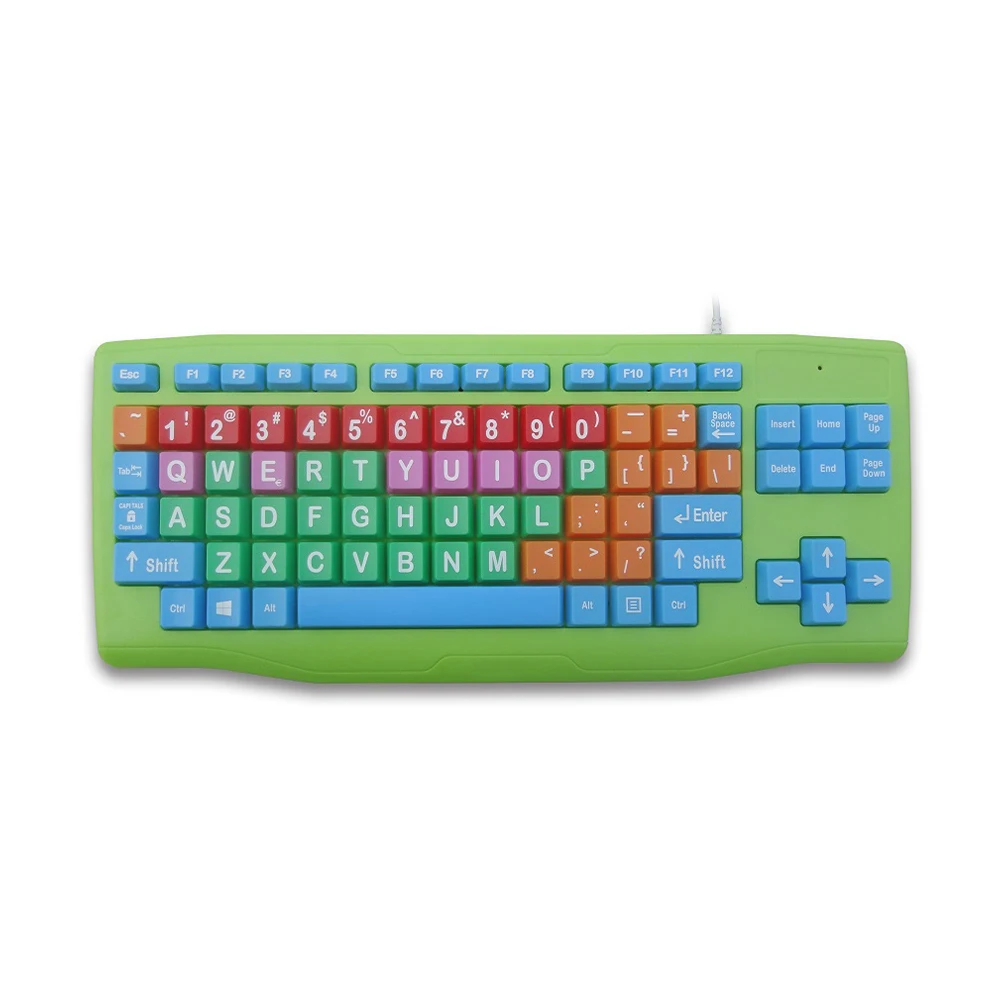 Kindertastatur, niedliches Comic-Design, steigert das Kinderinteresse. Herstellerfabrik OEM/IDM/ODM Silent Keyboard 1