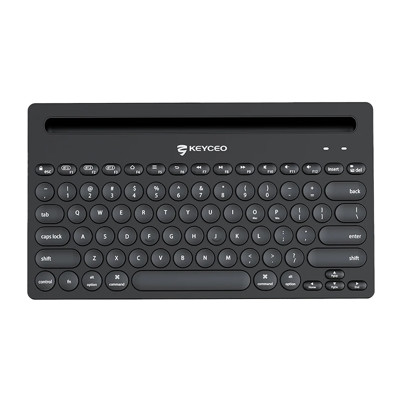 Toptan Mini Bluetooth Ofis Klavyesi Multimedya Tuşları U-şekilli Oluk Siyah Beyaz Klavye 1