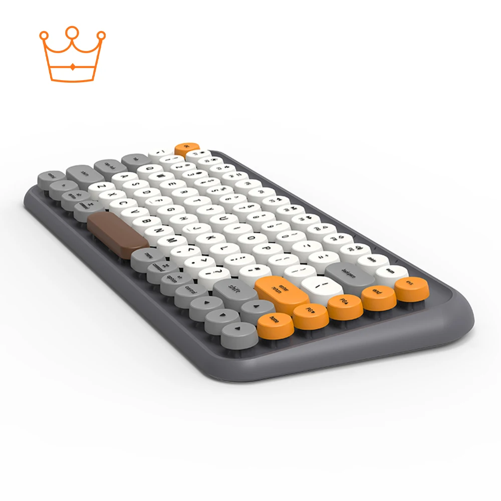 Bt+2.4g Drahtlose Tastatur Büro Tragbare Bluetooth-Tastatur 86-Tasten-Schreibmaschinen-Stil Spielzubehör OEM-IDM 1