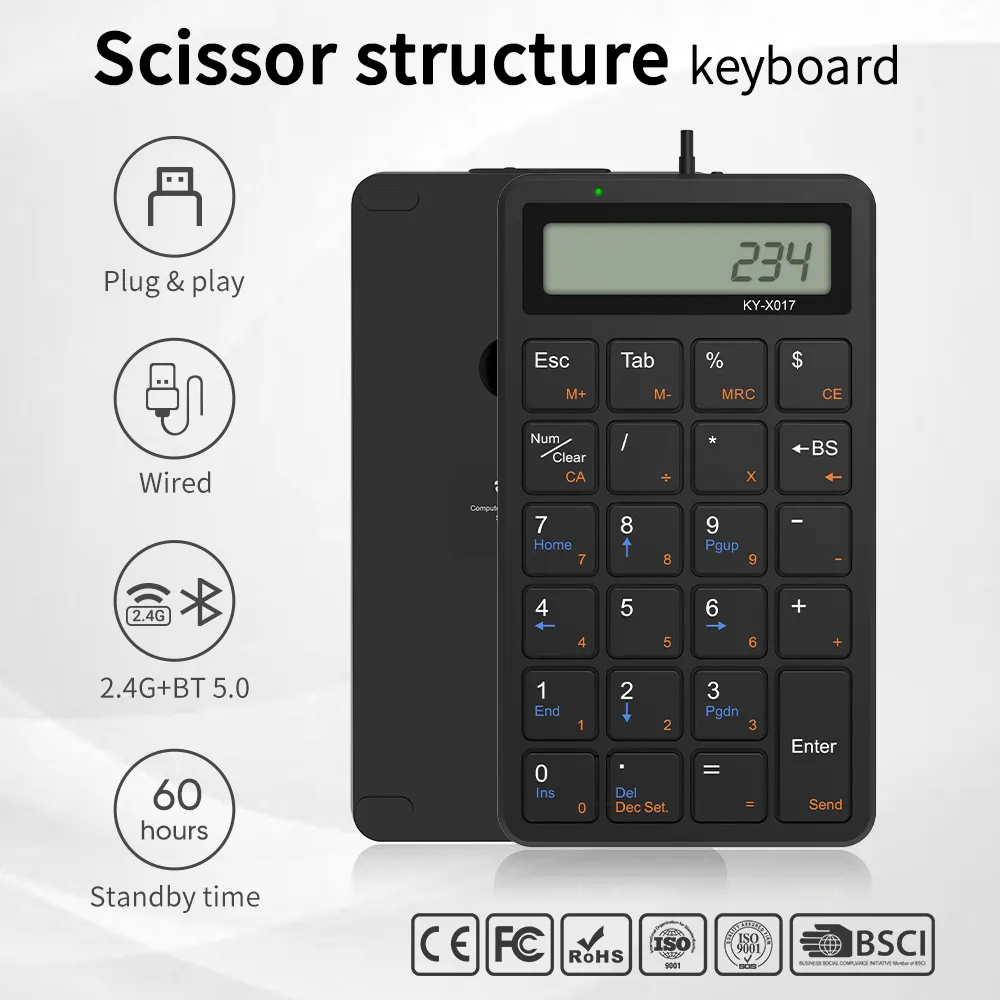 OEM Keyboard 140*86*16mm Keyceo 3
