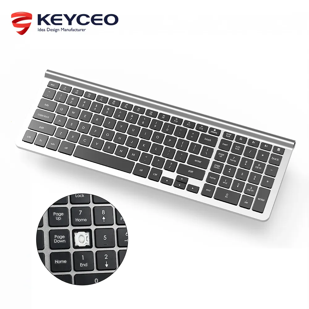 Keyceo Brand Best Ergonomic Keyboard for Macbook Scissor Structure Keyboard Yes Multi Keys 4