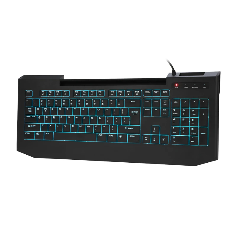 Benzersiz Makas Yapısı Oyun Klavyesi Makas Rgb Süper Uzun Ömürlü X Yapısı 1 adet Usb Hub + Jack 1