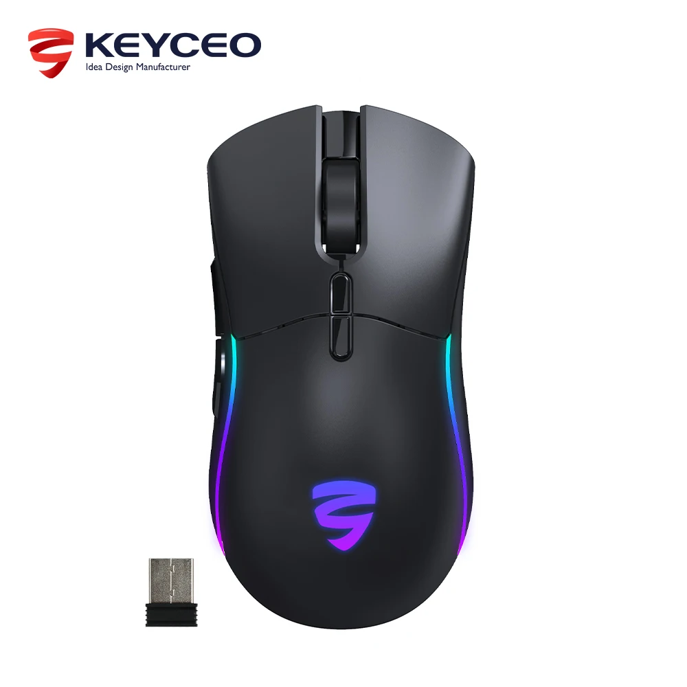 Novo produto bom preço recarregável sem fio mouse bluetooth para jogos rgb com furos ou sem furos disponíveis 1
