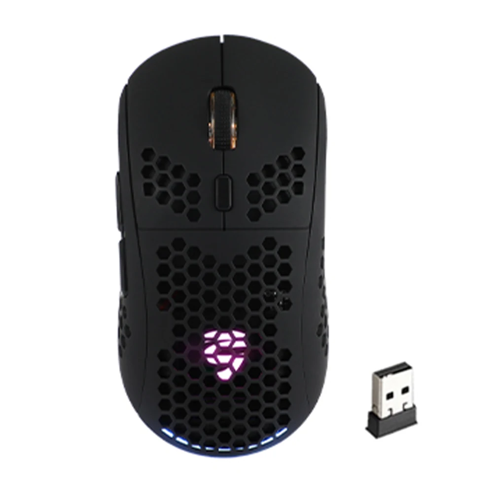 Kablosuz Oyun Faresi Şarj Edilebilir Rgb Arkadan Aydınlatmalı Işık Optik Bilgisayar Fare Dizüstü Pc Ergonomi Kablosuz Oyun Faresi 1