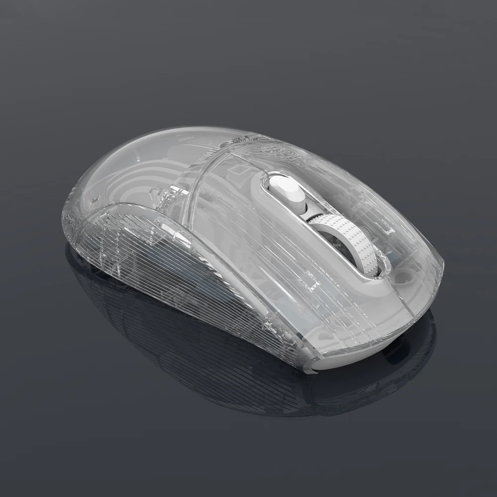 Transparent Mouse Gaming Wireless Bluetooth Rechargeable Game Computer Notebook Dual Mode Silent Mouse 2.4g Rgb 1