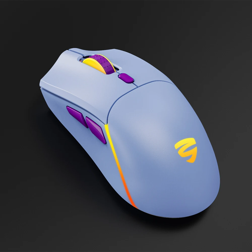 Gaming-Maus mit ergonomischem Design, hohe DPI-Genauigkeit, 2,4 g + kabelgebundener Dual-Modus, RGB-Hintergrundbeleuchtung, geeignet für Gamer, kabellose Gaming-Maus 1