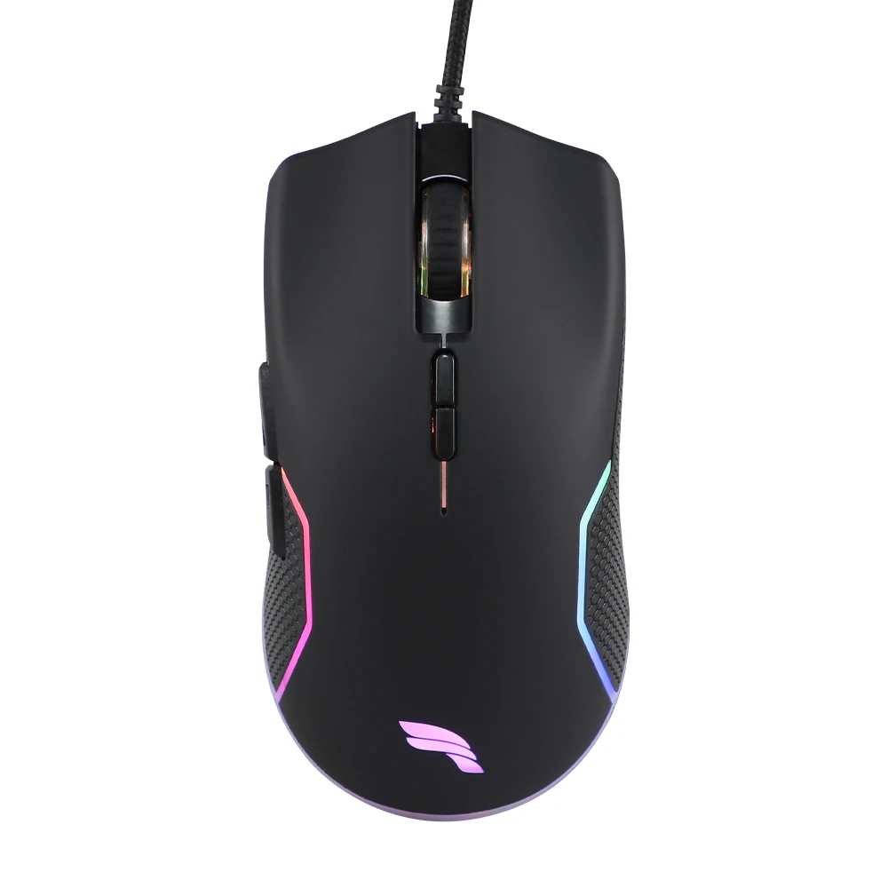 Ergonomics Wired Backlit Rgb Gaming Mouse With 6-keys Programmable And Pulley Side Gamer 1