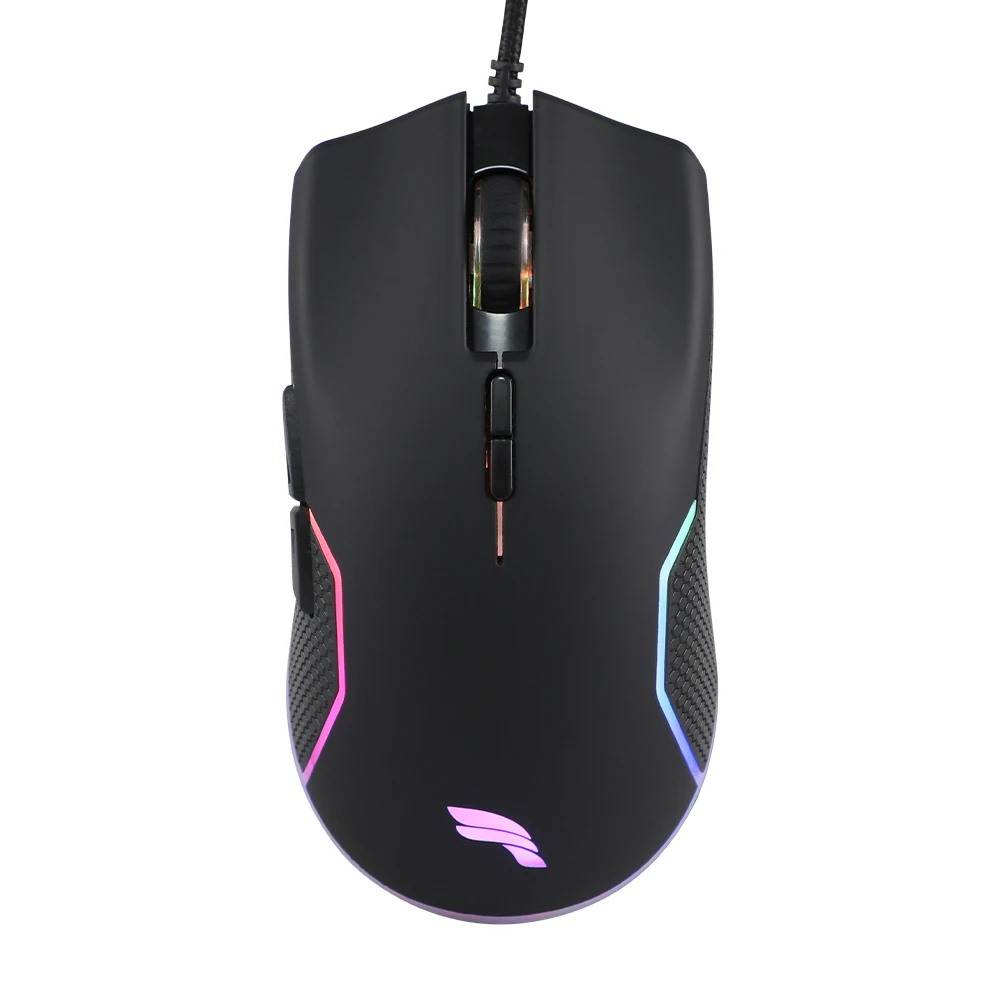 Mouse da gioco cablato Mouse ergonomico Gamer RGB Retroilluminato Mouse da gioco luminoso Pc ottico Usb 3200 dpi Idm 1