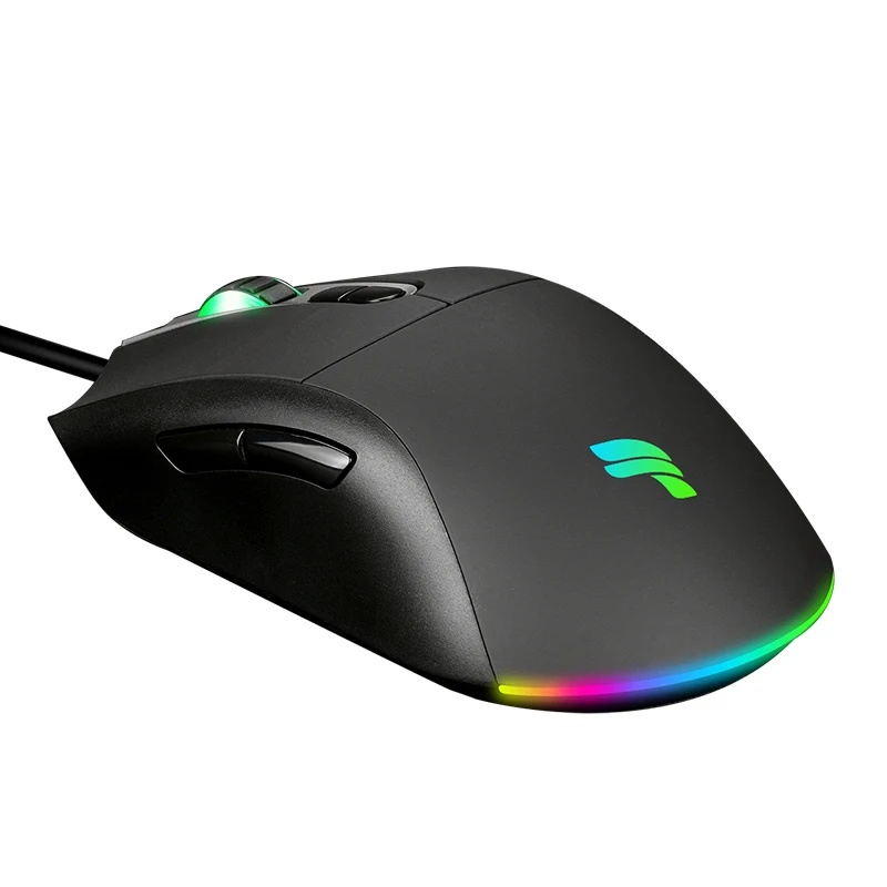 Bunte kabelgebundene ergonomische Maus 8 Tasten Gamer RGB Hintergrundbeleuchtung leuchtende Gaming-Maus USB 10000 dpi für Computer Laptop 1