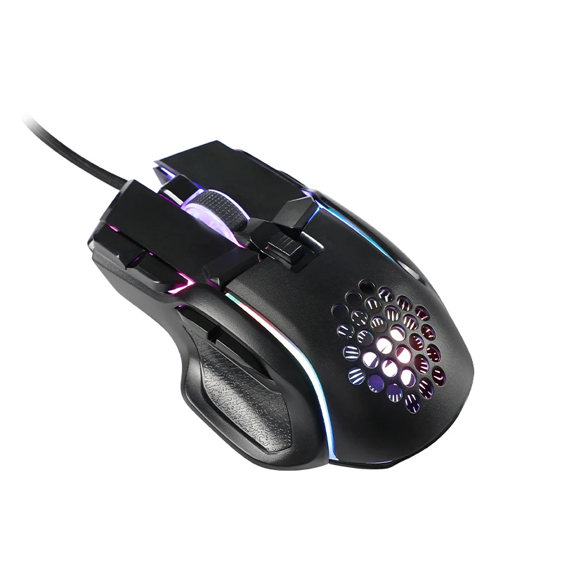 Großhandel Ergonomische PC-LED-Computer-Gamer-Optische Professionelle Gaming-Maus 2,4 g RGB-LED-Licht-Gaming-Maus 1