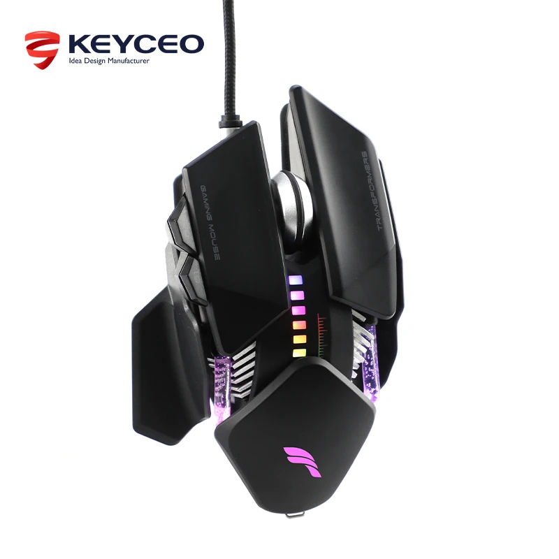 Einzigartige Spielemaus, kabelgebunden, Laptop, OEM-Maus, kundenspezifische Gaming-RGB-Maus für Gamer-Hersteller 1