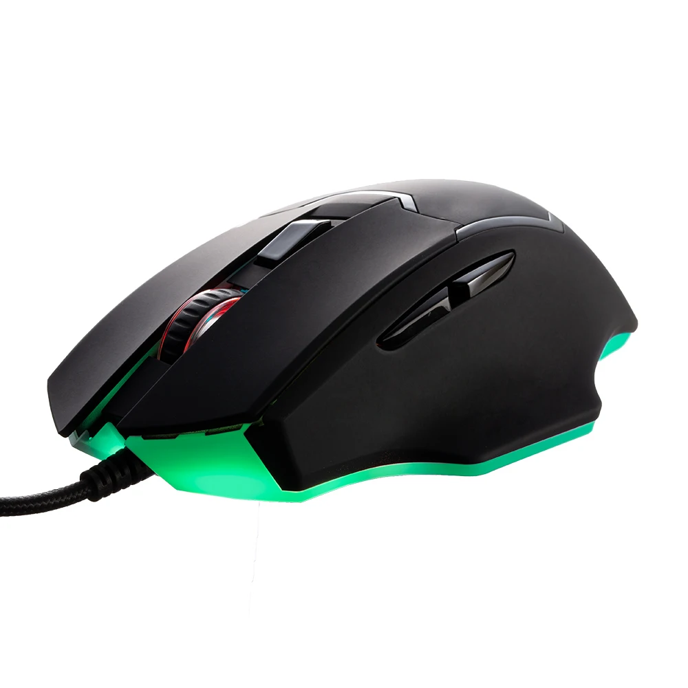 Kabelgebundene Gaming-Maus, 6 Tasten, ergonomische Gamer-Maus, RGB-Hintergrundbeleuchtung, leuchtende Computer-Gaming-Maus, benutzerdefiniertes USB, 6400 DPI 1